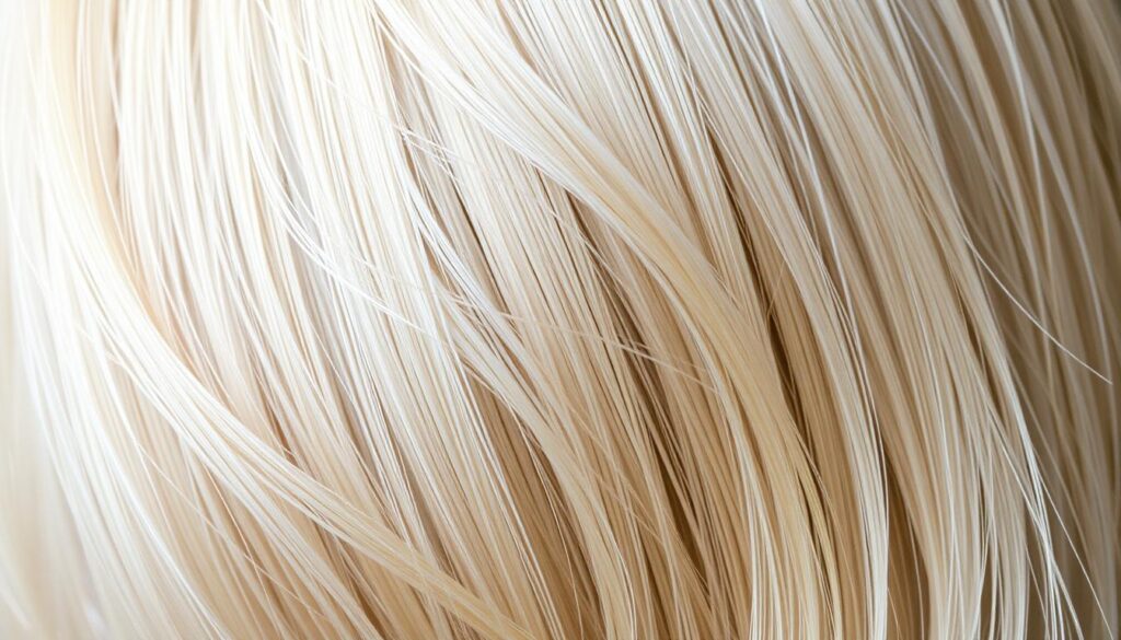 Soft, natural-looking blonde hair with subtle highlights and lowlights, capturing the essence of the problem of dark roots against a light blonde base. The hair should be depicted in a well-lit, close-up shot that showcases the different blonde tones and the contrast with the darker regrowth. The image should convey a sense of realism and attention to detail, with a calming, slightly muted color palette to match the informative, educational tone of the article section. Soft, natural-looking blonde hair with subtle highlights and lowlights, capturing the essence of the problem of dark roots against a light blonde base. The hair should be depicted in a well-lit, close-up shot that showcases the different blonde tones and the contrast with the darker regrowth. The image should convey a sense of realism and attention to detail, with a calming, slightly muted color palette to match the informative, educational tone of the article section.